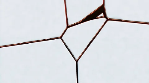 Dynamic gold stripes on a white background Stock Footage 114116102