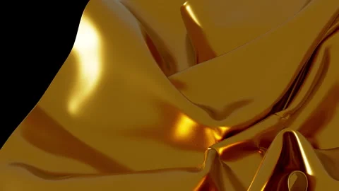 Dynamic golden cloth texture background ideal for motion graphics projects Видео 341680094
