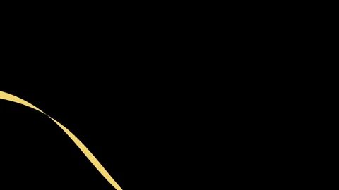 Dynamic Golden Light Streak Flowing on Abstract Dark Background. Stock Footage 342251064