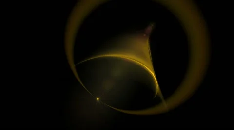 Dynamic golden motion forming the shape of bell ringing Stock Footage 58115287