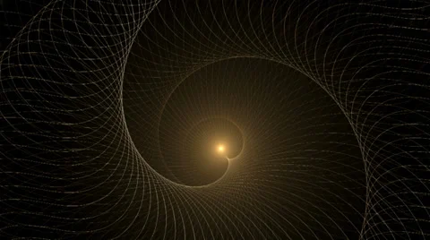 Dynamic Golden Rotational Motion Stock Footage 35991442