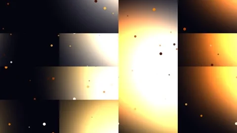 Dynamic Golden Solar Light Rays with Glass Shard Grid Fragment Stock Footage 329376927
