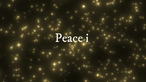 Dynamic golden spotlights sweeping dark stage with blue lens flares Stock Footage 336662441