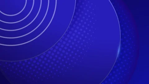 Dynamic gradient background with abstract geometric blue circular shapes Vídeo Stock 295096920