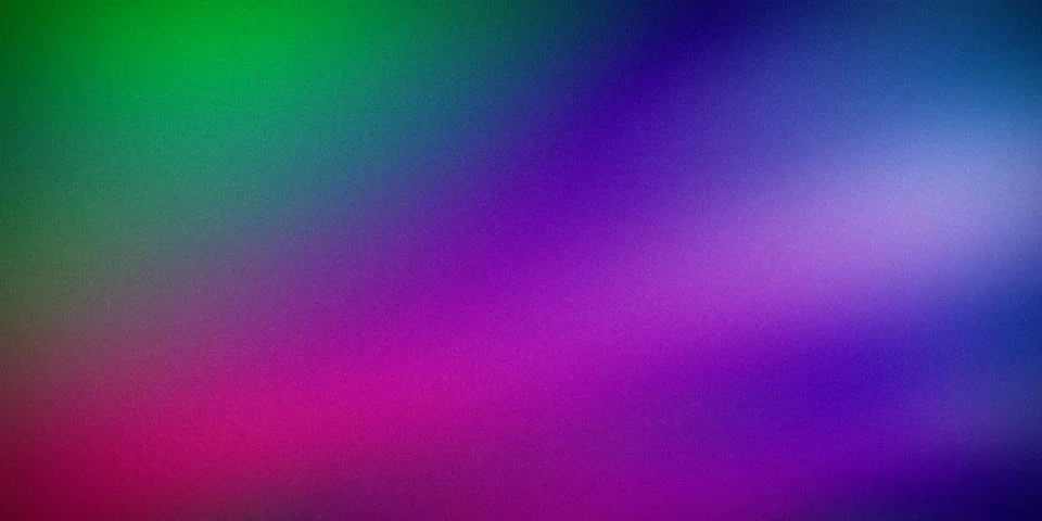 A dynamic gradient background transitioning from green to purple with hints.. Ilustración de archivo