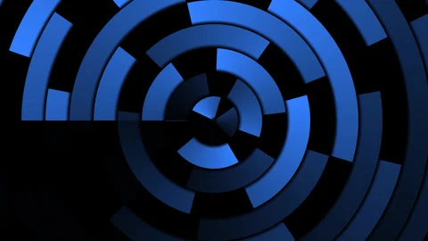 Dynamic Gradient Rings in Motion - Modern Abstract Animation Stock Footage 291096787