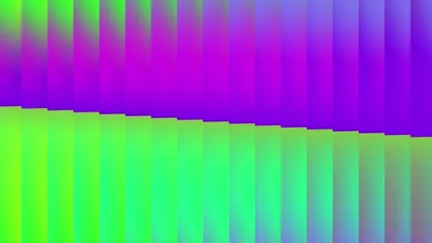 Dynamic gradient strip background video with smooth color transitions and a.. Stock Footage 317575268