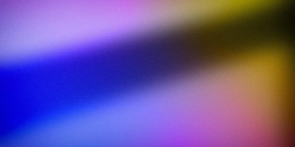 Dynamic gradient with a stunning mix of purple, blue, pink, and yellow hues.. Stock Illustration