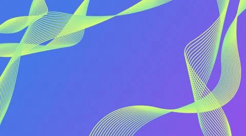 Dynamic Gradient Wave Lines Background For Promotion Product Stock Illustration