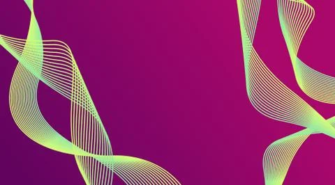 Dynamic Gradient Wave Lines Background For Promotion Product Stock Illustration