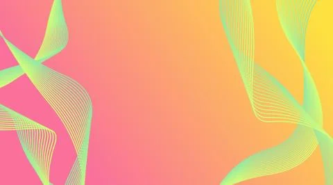Dynamic Gradient Wave Lines Background For Promotion Product Stock Illustration