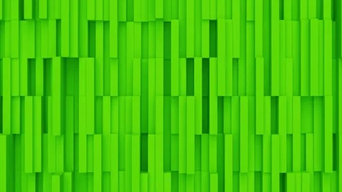 Dynamic Green 3D Geometric Wall Animation with Moving Tiles, 4K Loop Stock Footage 307553747