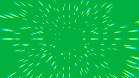 Dynamic Green Abstract Background with Radiating Lines. 스톡 일러스트