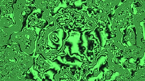 Dynamic green abstract pattern with flowing shapes and Stock Footage 338277209