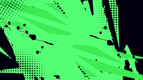 Dynamic Green And Black Geometric Grunge Motion Background. Suitable For Sp.. Stock Footage 342753066