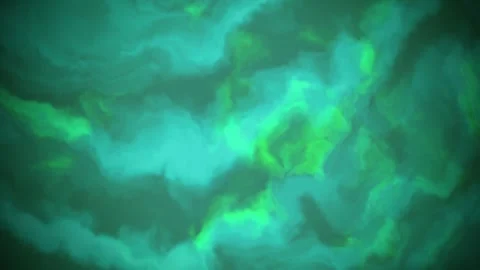 Dynamic green and blue abstract swirls create a mesmerizing, flowing visual Stock Footage 325248553
