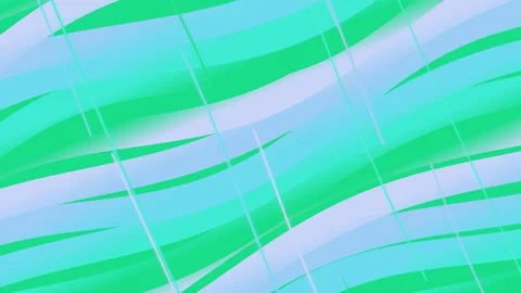 Dynamic Green and Blue Wavy Ribbons Abstract Background Stock Footage 332787769