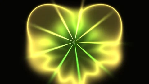 Dynamic green and yellow light shapes in motion for visuals Stock Footage 340745370