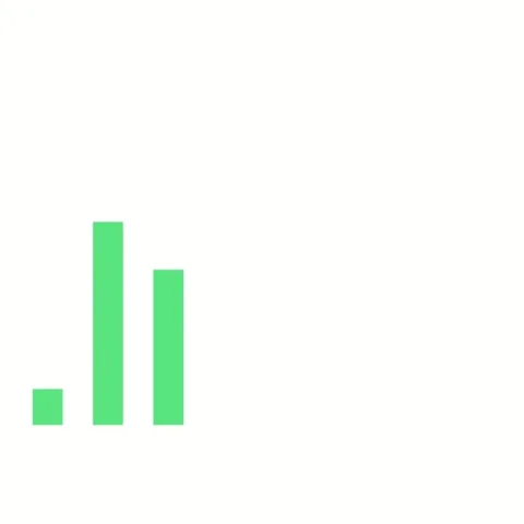 Dynamic Green Bar Graph Animation on White Background for Data Visualizatio.. 库存影片 329210898