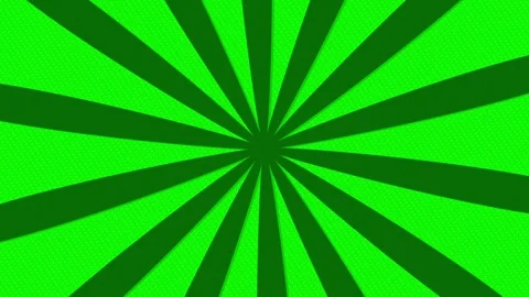 Dynamic Green Comic Book Style Sunburst Background Video stock 330991536
