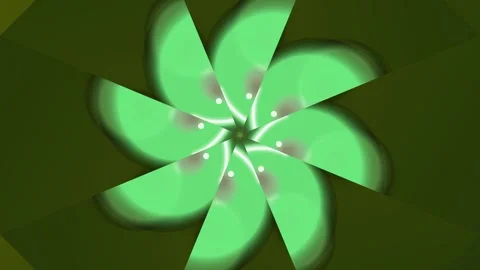 Dynamic green flower with motion effect on dark background, creating a visu.. Stock Footage 328637041