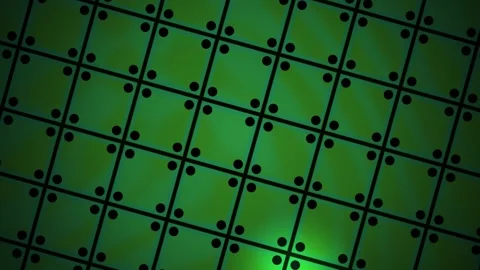 Dynamic Green Geometric Pattern Background with Shifting Grid and Diamond S.. Stock Footage 340525703