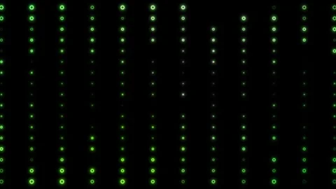 Dynamic green light animation creating a captivating visual experience in a dark Video stock 300270508