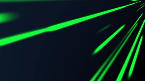 Dynamic Green Light Trails on Dark Background Abstract Motion Design Video stock 341926801