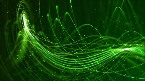 Dynamic green lines abstract futuristic style background seamless loop Stock Footage 327570366