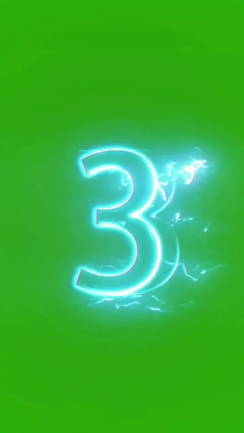 Dynamic green screen countdown animation Stock Footage 297730631