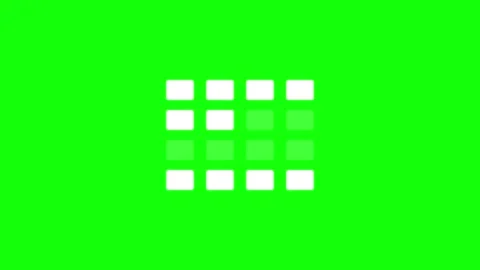 Dynamic Green Screen Grid Animation Showing Digital Progress Installation a.. Stock Footage 335621394