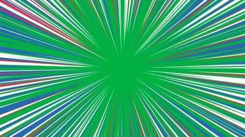 Dynamic Green Screen Radial Speed Lines Burst Background Loop. Stock Footage 340057671