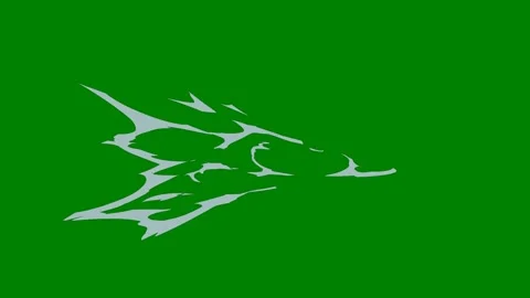 A dynamic green screen transition with flowing chaotic lines This Video stock 301387250