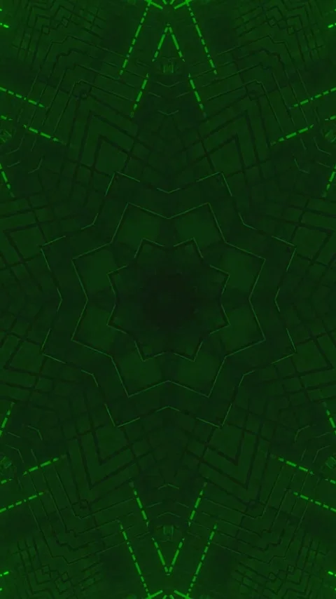 Dynamic green tunnel video loop creating an immersive experience with endle.. Stock Footage 321572379