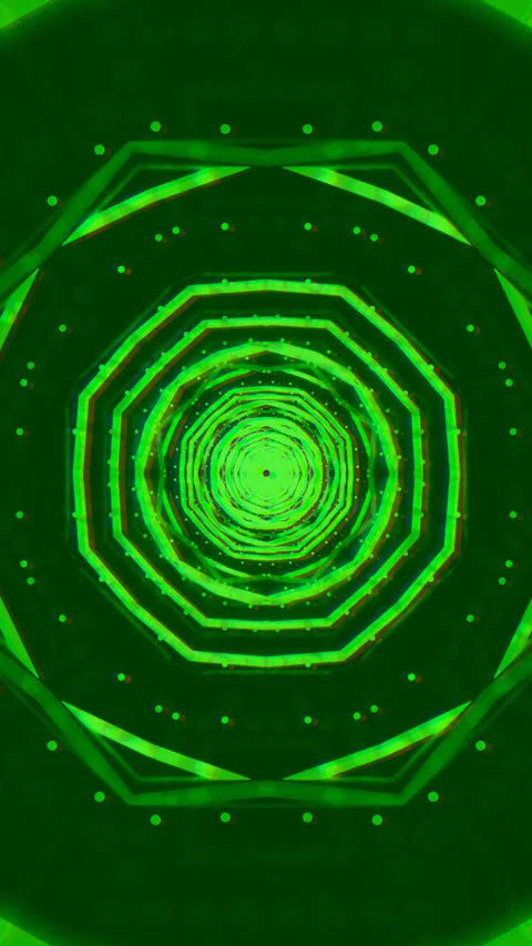 Dynamic green tunnel video loop for screen saver and live wallpaper with se.. Stock Footage 322770219