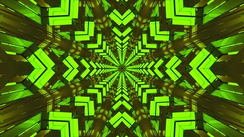 Dynamic green tunnel vj loop screensaver with seamless continuous animation.. Stock Footage 319432180
