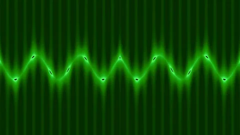Dynamic green wave background abstract equalizer music visualizer loop Stock Footage 336769295