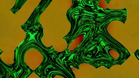 Dynamic Green Yellow Gradient Fluid Animation Loop Stock Footage 325031758