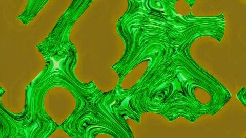 Dynamic Green Yellow Gradient Fluid Animation Loop Stock Footage 325031801