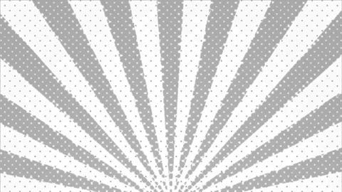 Dynamic grey and white halftone sunburst background perfect for retro designs Stock Footage 280720760