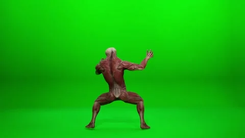 Dynamic Grotesque Dancer Action Loop Stock Footage 319883874