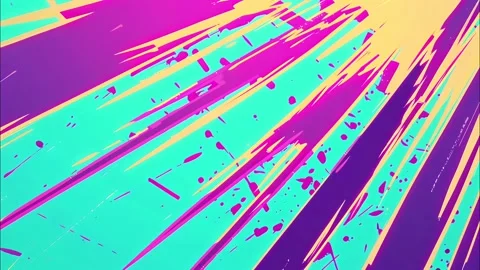 Dynamic Grunge Comic Burst Hand-Drawn Anime Loop Stock Footage 315211989