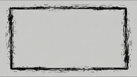 Dynamic grunge frame transition loop with textured border animation Stock Footage 314666424