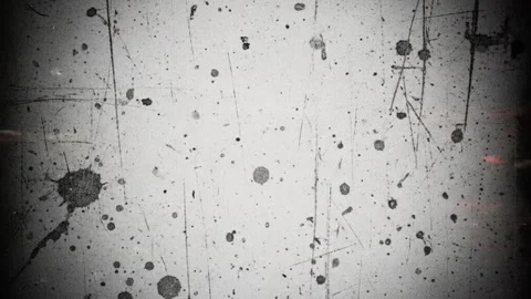 Dynamic grunge texture with splatters and scratches creates vintage effect Stock Footage 321349360