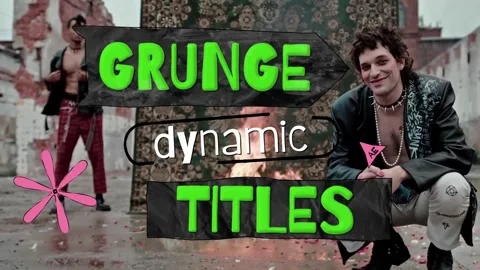 Dynamic Grunge Titles Стоковые After Effects