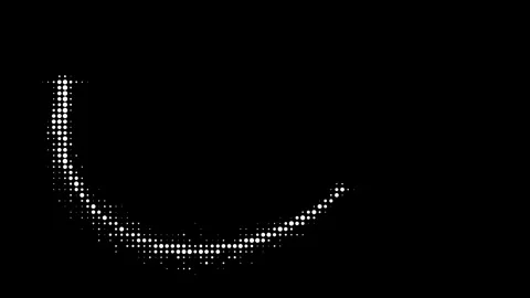 Dynamic Halftone Circle Arc Animation Stock Footage 304130311