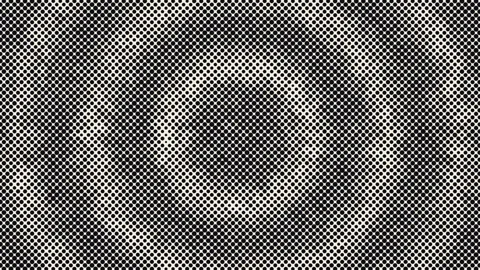 Dynamic Halftone Dots Wave Distorting Abstract Comic Book Pattern Stock Footage 348678965