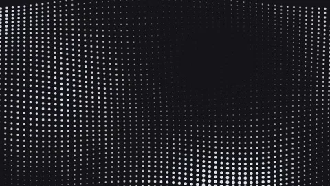 Dynamic Halftone Wave Matrix Neon  Motion Loop Stock Footage 341724943