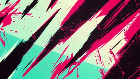 Dynamic Hand-Drawn Strokes Zig-Zag Comic Pattern FX Stock Footage 315212041