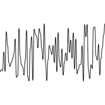 Dynamic Heartbeat Pulse on Black Background Stock Illustration